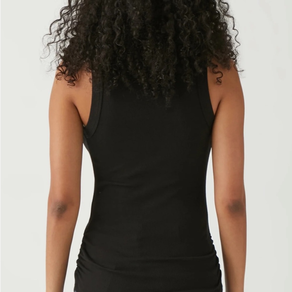 NEW Halley Ribbed Tank with Ruching - Picture 4 of 6